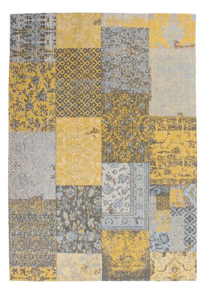 RAVNO TKANA PREPROGA Symphony 160 Gold 120/170 cm tkano zlate barve