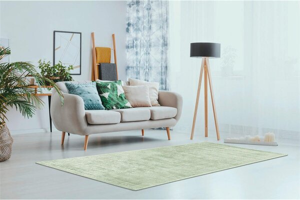 RAVNO TKANA PREPROGA Karma 80/150 cm taftano metino zelena
