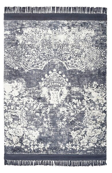 RAVNO TKANA PREPROGA Dolce Vita 125 80/150 cm taftano siva, bela