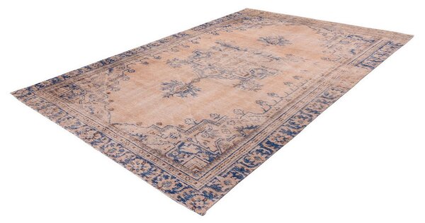 RAVNO TKANA PREPROGA Vintage 8406 Blau 140/200 cm potiskano modra