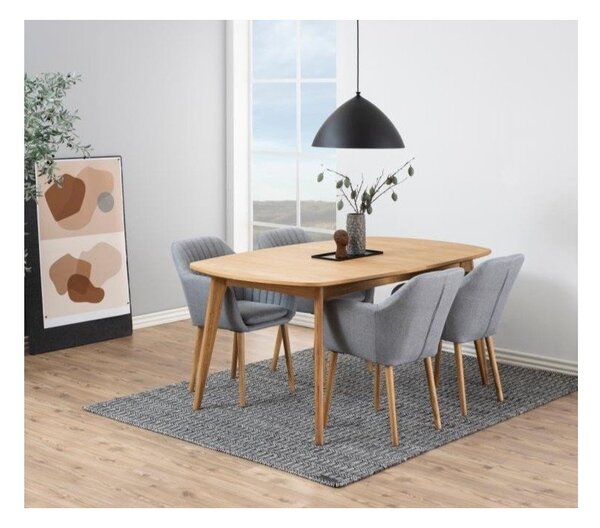 Raztegljiva jedilna miza v hrastovem dekorju 180x102 cm Marte - Actona