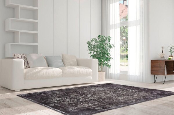 RAVNO TKANA PREPROGA Vintage 8400 Grau 140/200 cm potiskano siva
