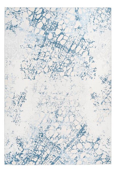 RAVNO TKANA PREPROGA Galaxy 725 Creme / Blau 80/150 cm tkano modra, krem barve