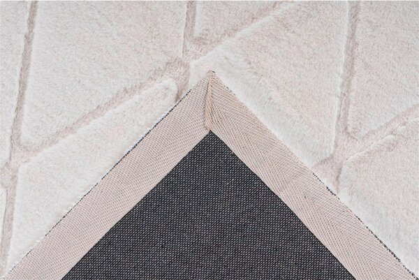 PREPROGA Vivica 225 Weiß / Creme 80/150 cm taftano krem barve, bela