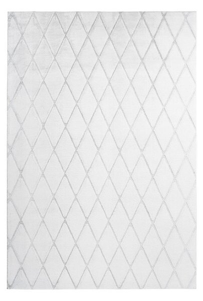 PREPROGA Vivica 225 Weiß / Graublau 80/150 cm taftano siva, bela