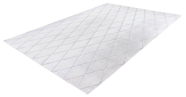 PREPROGA Vivica 225 Weiß / Graublau 80/150 cm taftano siva, bela