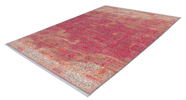 RAVNO TKANA PREPROGA Antigua 120/170 cm taftano oranžna, rdeča