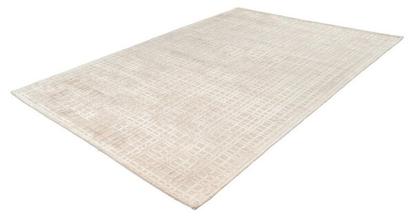 RAVNO TKANA PREPROGA Karma 80/150 cm taftano srebrne barve, bež