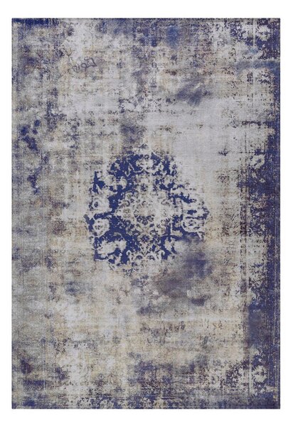 RAVNO TKANA PREPROGA Vintage 8403 Blau potiskano modra
