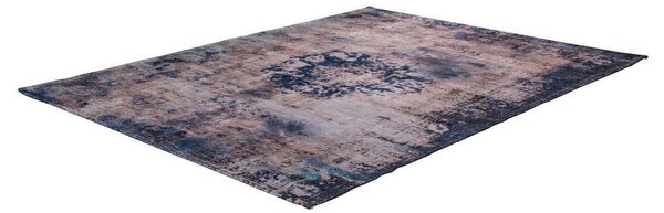 RAVNO TKANA PREPROGA Vintage 8403 Blau potiskano modra