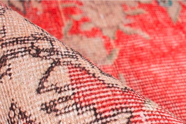 RAVNO TKANA PREPROGA Vintage 8405 Rot 140/200 cm potiskano rdeča