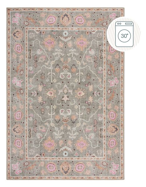 Svetlo zelena pralna preproga 190x290 cm Una Floral – Flair Rugs