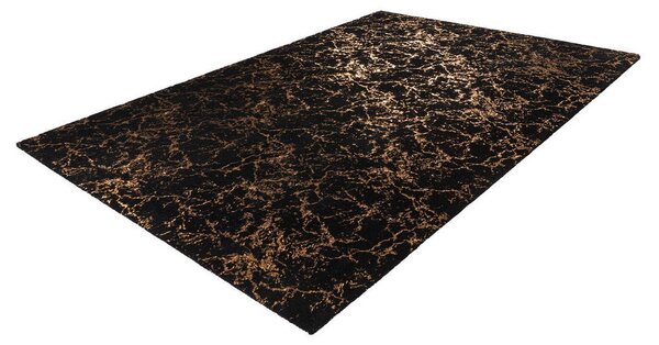 RAVNO TKANA PREPROGA Bijou 225 Schwarz / Gold 80/150 cm črna, zlate barve