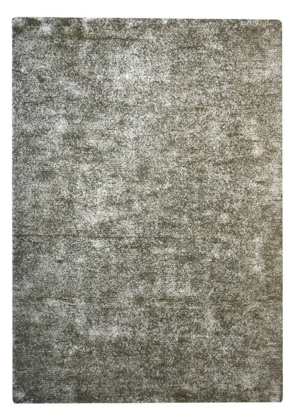 TKANA PREPROGA 80/150 cm taftano srebrne barve, olivno zelena