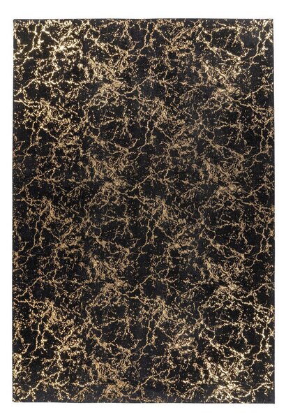 RAVNO TKANA PREPROGA Bijou 225 Schwarz / Gold 80/150 cm črna, zlate barve