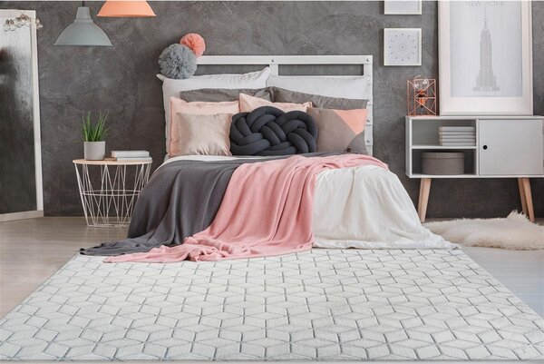 PREPROGA Vivica 125 Weiß / Anthrazit 80/150 cm taftano antracit, bela