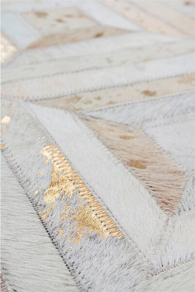 RAVNO TKANA PREPROGA Spark 410 Elfenbein / Gold 80/150 cm krem barve, zlate barve