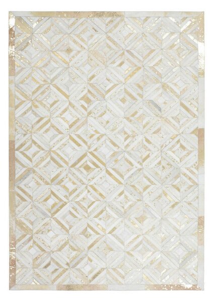RAVNO TKANA PREPROGA Spark 410 Elfenbein / Gold 80/150 cm krem barve, zlate barve