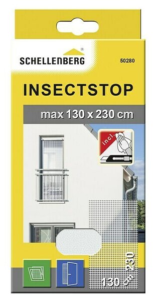 Schellenberg Insect Stop Zaščita proti mrčesu za okna (Š x V: 130 x 230 cm, Barva mreže: Bela)