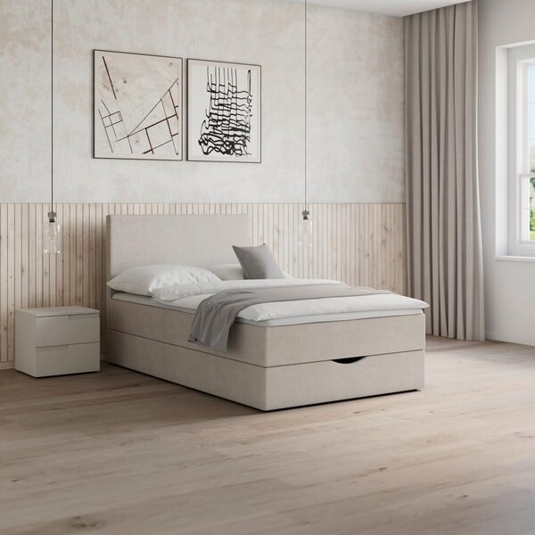 Bessagi Home Postelja Z Vzmetnico Ace, Svetlo Siva, 120x200cm
