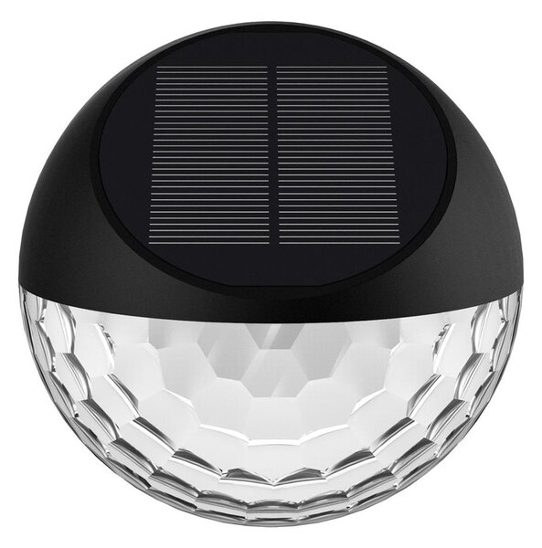 Aigostar - LED Solarna stenska svetilka LED/2W/1,2V črna 2700K IP44