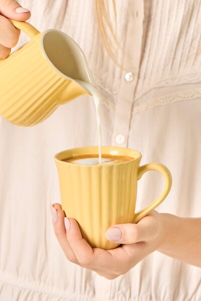 Rumeni keramični vrček 200 ml MYNTE LEMONADE