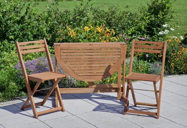 Gardenson Vrtna Zložljiva Miza Rebel, 90x72x60cm, Masivno