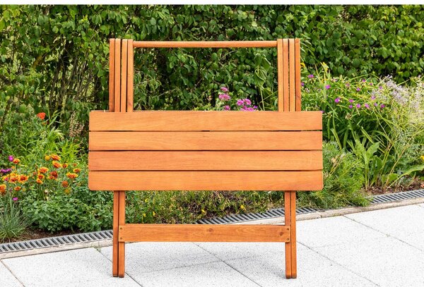 Gardenson Vrtna Zložljiva Miza Rebel, 90x72x60cm, Masivno