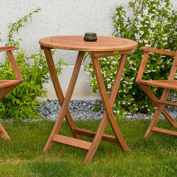 Gardenson Vrtna Zložljiva Miza Rebel, 65x75x65cm, Masivno