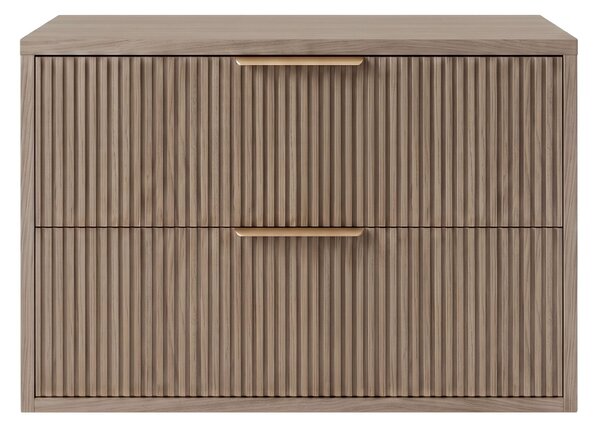 Kopalniška omarica pod umivalnikom Rea Mono 60cm Grey Oak