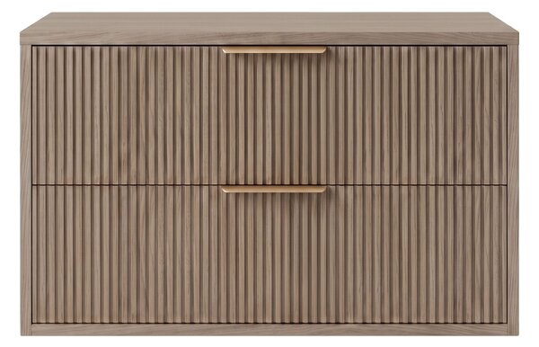 Kopalniška omarica pod umivalnikom Rea Mono 80cm Grey Oak
