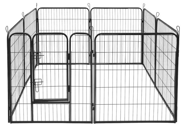 8 delna kovinska modularna ograda za kužke ali mačke 80x100cm