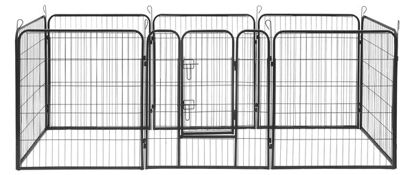 8 delna kovinska modularna ograda za kužke ali mačke 80x100cm