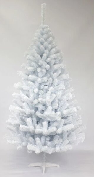 JAKS Umetna božična jelka 120 cm, bela, s stojalom