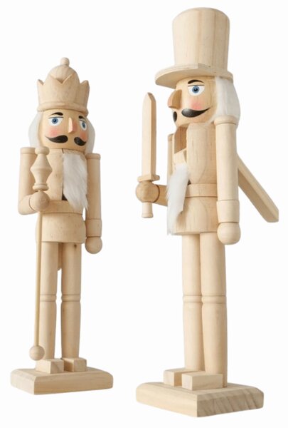 Leseni orehovilček ROYAL GUARD 38 cm, naravni les