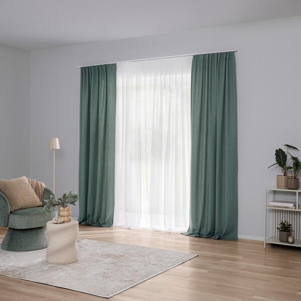 Premium Living Končana Zavesa Leo, Olivno Zelena, Ca. 135/255 Cm