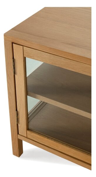 TV omarica v hrastovem dekorju v naravni barvi 160x50x40 cm Ceci – MOME
