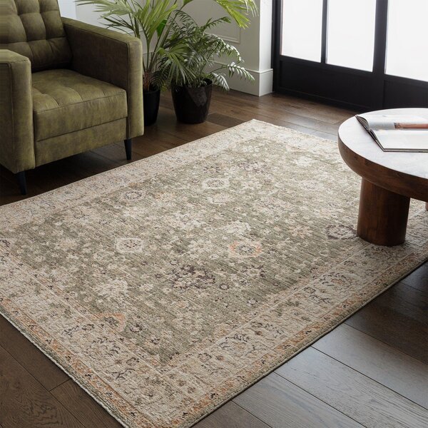 Zelena/bež ročno tkana preproga 120x160 cm Heriz Ornate – Asiatic Carpets