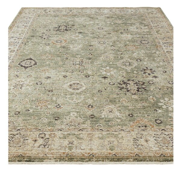 Zelena/bež ročno tkana preproga 120x160 cm Heriz Ornate – Asiatic Carpets