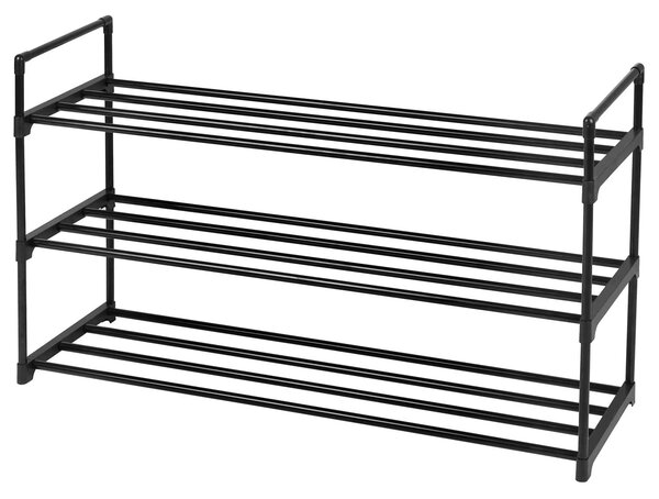 Črna omara za čevlje VARIO 92x55 cm