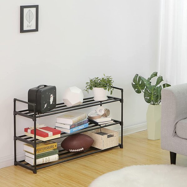 Črna omara za čevlje VARIO 92x55 cm