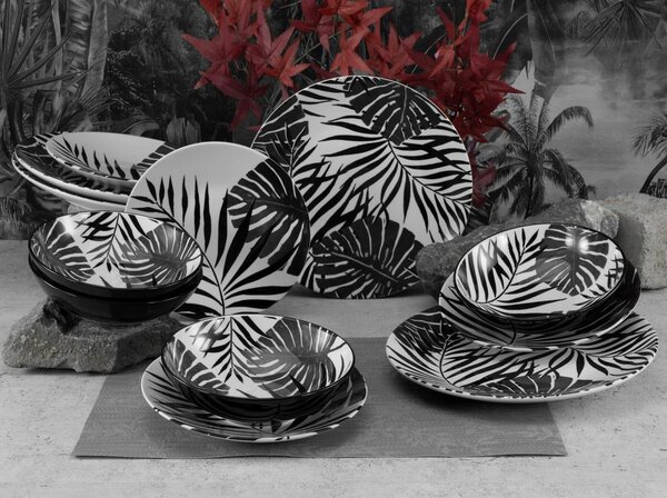 Creatable Kombinirani Servis Tropicana Black, 12-Delni
