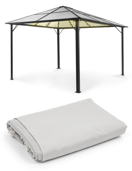 Blumfeldt Panteon Solid Sky Ambient Solar, paviljon, 3 × 4 m, solarna razsvetljava