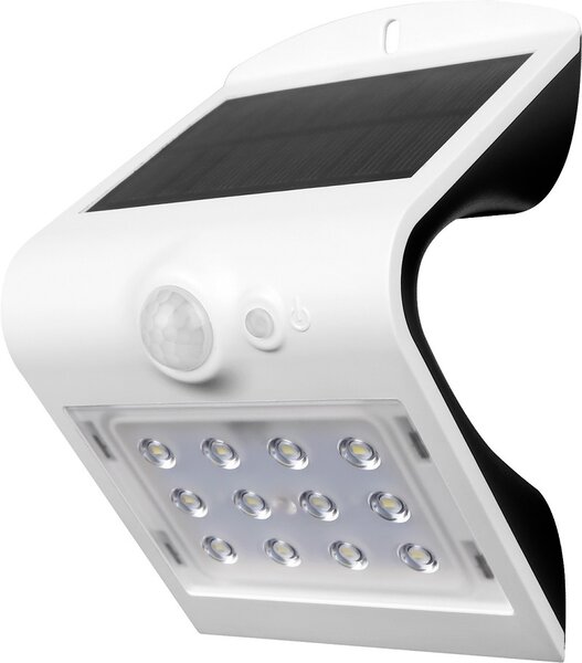 LED solarna zunanja stenska svetilka (1,5 W, 7,9 x 9,6 x 14,5 cm, 220 lm, IP65, s senzorjem)