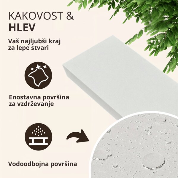Stenska polica FIGO + konzola, 70cm, bela Casaria