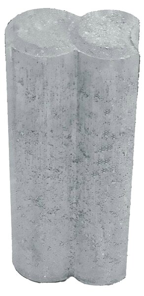 Dvojni element za palisado (9 x 6 x 25 cm, beton)