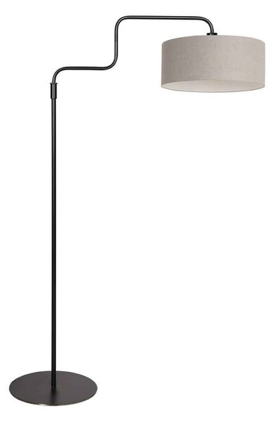 Steinhauer Stojna svetilka Bloeba, črna/blatna barva, višina 165 cm, chintz, Črna, Dnevna soba / jedilnica, Kovina, Sodobni
