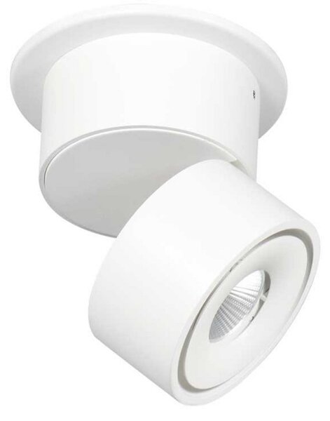 Steinhauer LED stropni reflektor Fez, bel, 1-svetlobni, kovinski, vrtljiv, zatemnjen, Bela, Dnevna soba / jedilnica, Kovina, Sodobni