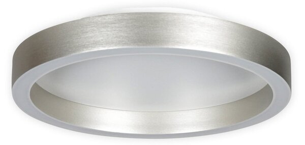 Steinhauer LED stropna svetilka Ringlux jekleno siva, Ø 30 cm, kovina, 2700 K, zatemnjen, Kovinska, Dnevna soba / jedilnica, Kovina, Sodobni