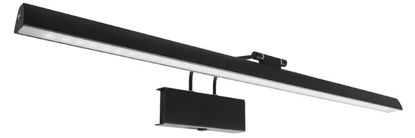 Steinhauer LED-stenna svetilka Litho, črna, kovinska, CCT, širina 60 cm, zatemnjen, Črna, Dnevna soba / jedilnica, Kovina, Stenska kotna